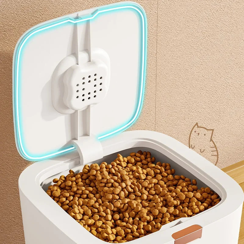 large Pet food storage barrel storage barrel food sealed moisture-proof