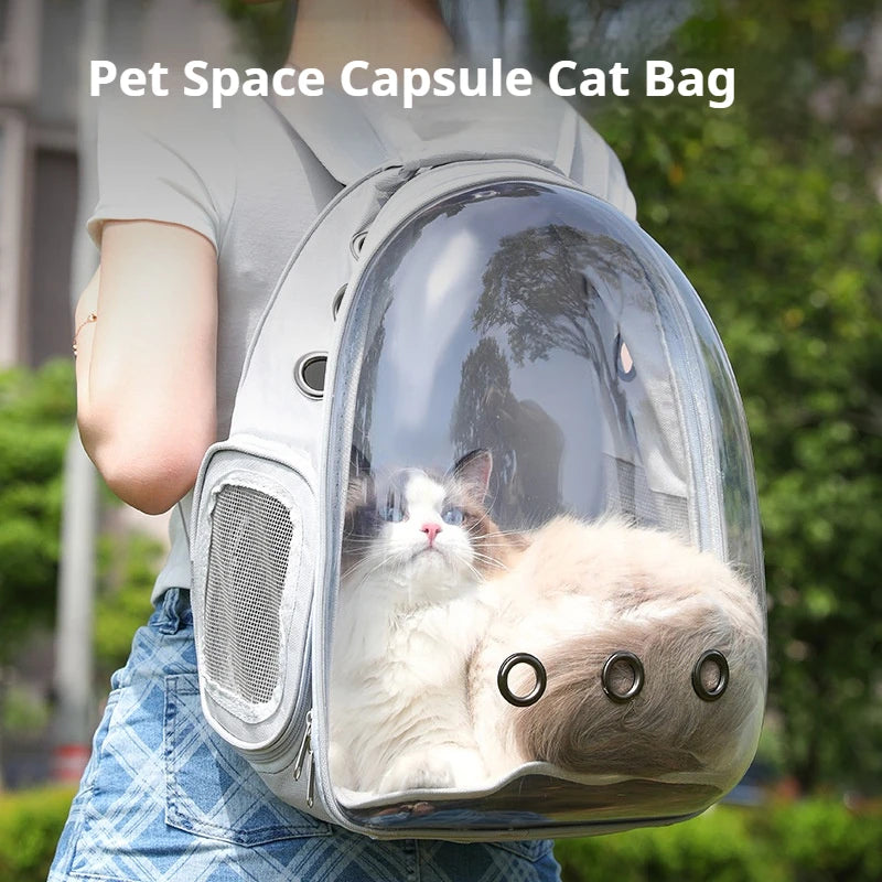 Backpack Breathable Portable Transparent Cat Capsule The snoopy needs