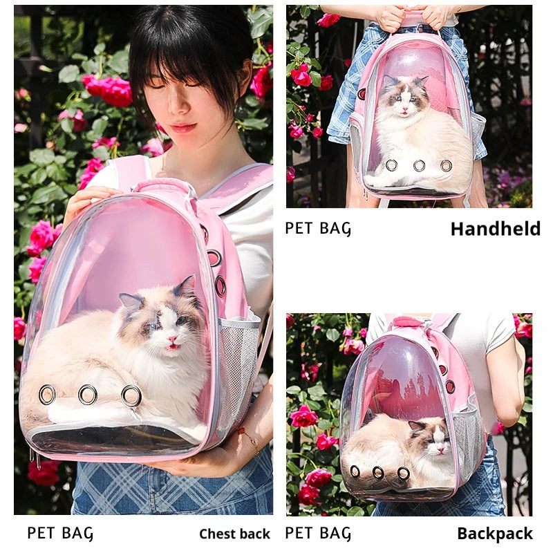 Backpack Breathable Portable Transparent Cat Capsule